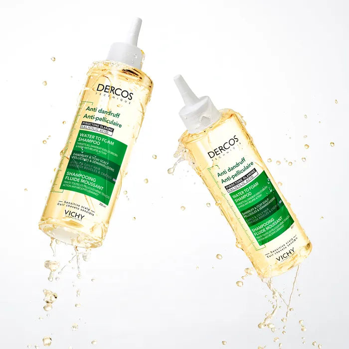Dercos Anti-pelliculaire Shampooing Fluide Moussant - Cheveux Bouclés & Crépus, 200ml