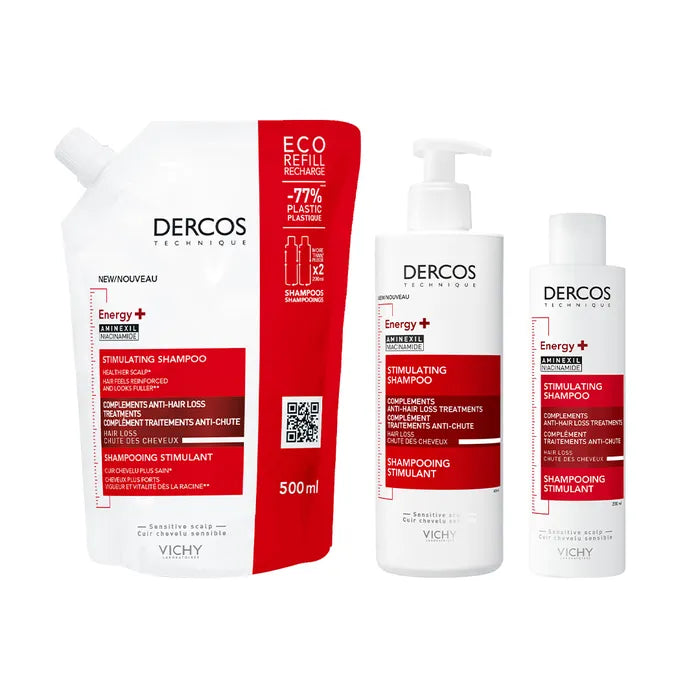 Dercos Énergisant Shampooing Stimulant Complément Anti-Chute, 400ml