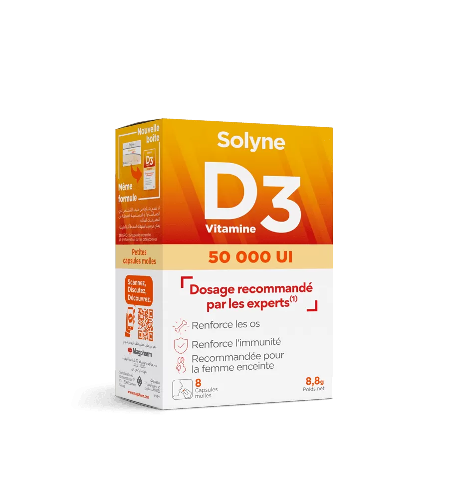 Solyne Vitamine D3, 8 capsules