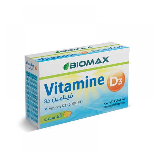 Biomax Vitamine D3, 8 capsules